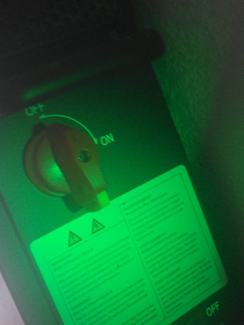 PV disconnect switch.