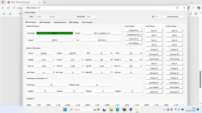 Battery firmware after update
