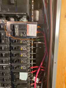 WIRES TO 50amp TRANSFER SWITCH breaker